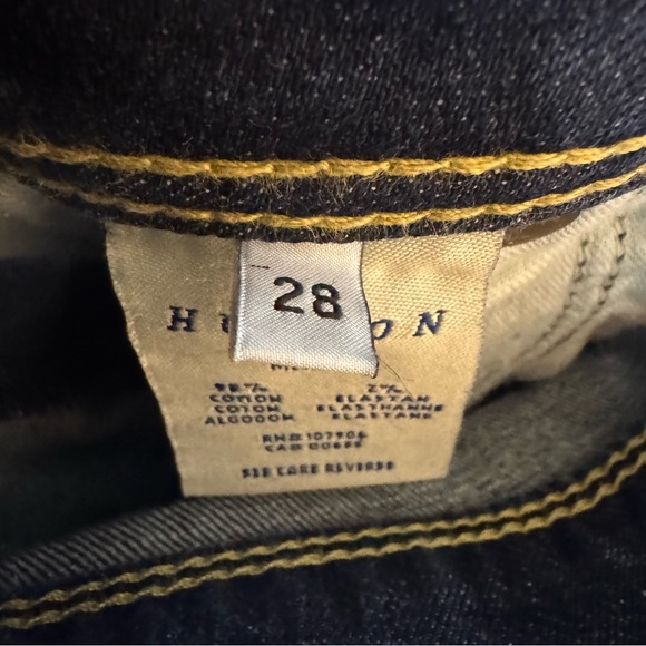 Hudson Collin Dark Wash Flap Pocket Skinny Jeans Women’s 28 - Picture 4 of 8
